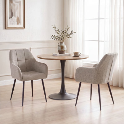 Chenille Fabric Dining Chair