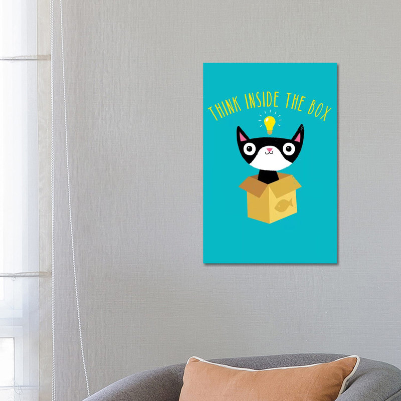 Think Inside The Box by Michael Buxton - Wrapped Canvas Print, 66.04 cm H x 45.72 cm W x 3.175 cm D