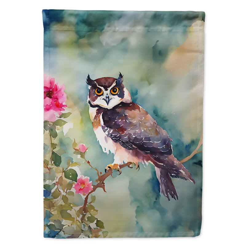 Drapeau de jardin hibou à lunettes_DAC3269