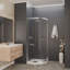 Cabine de douche coulissante ronde l 35,2 po x H 76 po Mare Series-49718882