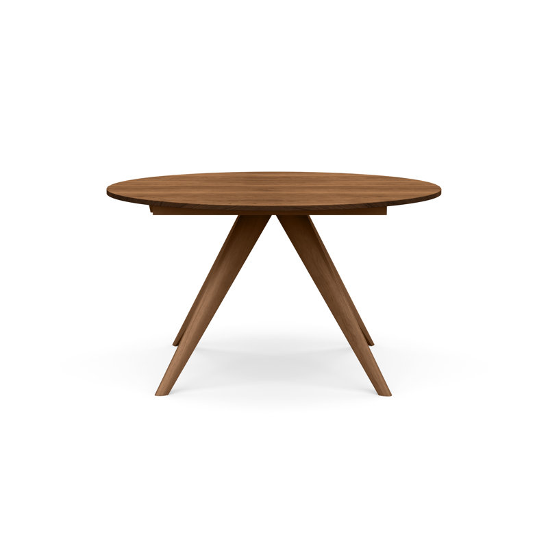 Catalina Round Extension Table, 54" L x 54" W, Saddle Cherry