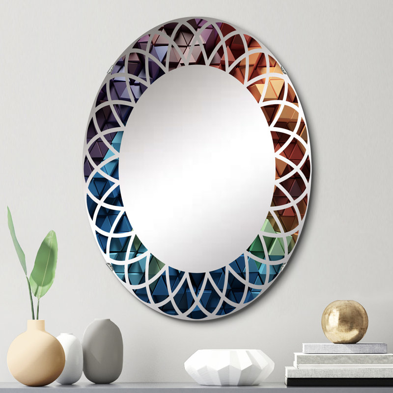 Filius - Miroir mural moderne ovale, 30 po x 20 po