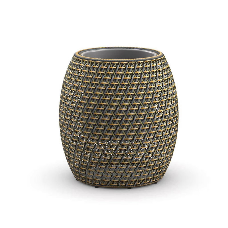 Dala Handcrafted Round Planter, 24.75" H x 24" W x 24" D, Ubud