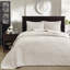Couvre-lit Queen réversible couleur crème - Garnissage en coton prélavé pour des rêves apaisants, élégant matelassé, matelas épais surdimensionné, avec 2 taies d'oreiller pour un repos serein et plein de charme.