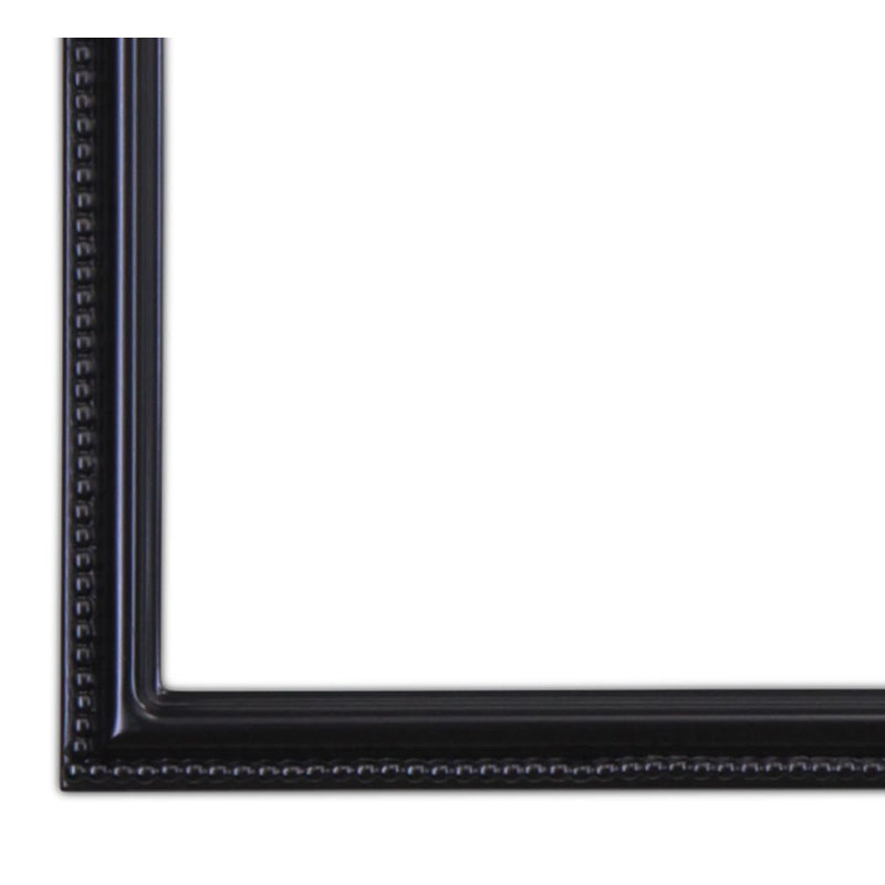 Miroir pleine grandeur encadré, Noir mat