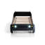 Lit simple moderne de style moderne de style Jeep rapide avec finition ultrabrillante veilleuses à DEL sur les phares, structure métallique, finition noire