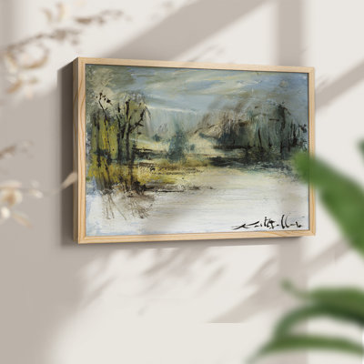 Wintery Horizon II -Framed Print - Restickable