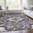 Machine Washable Indoor/Outdoor Xhevrie Purple Rug-1822332543
