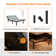 Massaging Zero Gravity Adjustable Bed With 8'' Memory Foam Mattress, Wireless Remote & App Control, E3100 Series