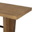 Ensemble de table de salle à manger extensible 6 pièces avec banc et chaises rembourrées Gerlach