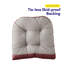 Coussin de chaise berçante Coussin de chaise berçante de qualité supérieure à dossier haut rembourré de 2 coussins de siège rembourrés antidérapants haut de gamme avec attaches, couleur noire-1696355619