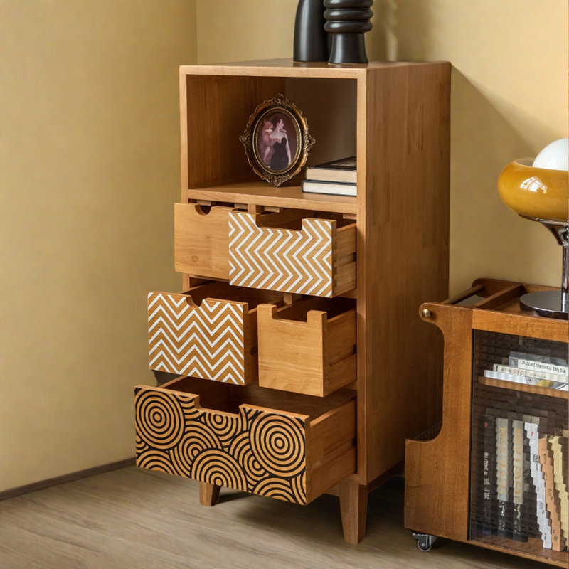 Commode d'appoint 5 tiroirs Retro