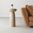 Sleek Cylinder Sandstone Side Table-621090166