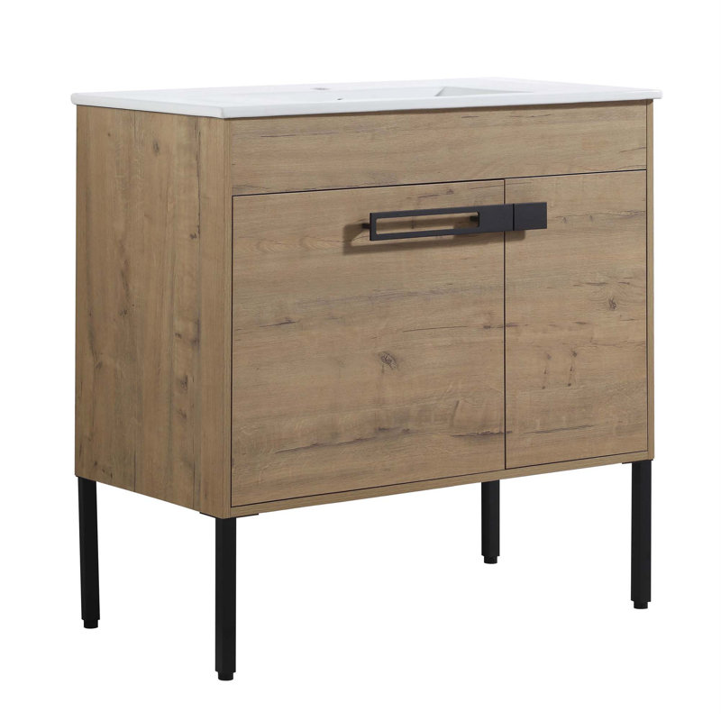 36" Bathroom Vanity, Freestanding Bathroom Vanity Or Floating Is Optional Conversion,Excluding Sink 