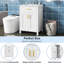Meuble-lavabo 24 po avec lavabo en céramique - Glamour compact. L 24,2 po x P 18,5 po x H 34 po. Noyau en bois massif, surfaces. Quincaillerie dorée. Rangement spacieux. Intérieur réglable. Luminaire moderne avec espace élégant-960436755-960436749