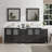  Modern 84" Freestanding Double Sink Bathroom Vanity with Engineered Marble Top and Matching Mirrors-27042765