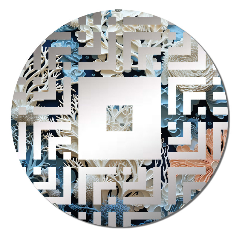 Eryn - Miroir mural carré, 23,6 po x 23,6 po