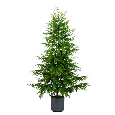 8Ft. Artificial Real Touch Norfolk Island Pine Christmas Tree With Natural Look