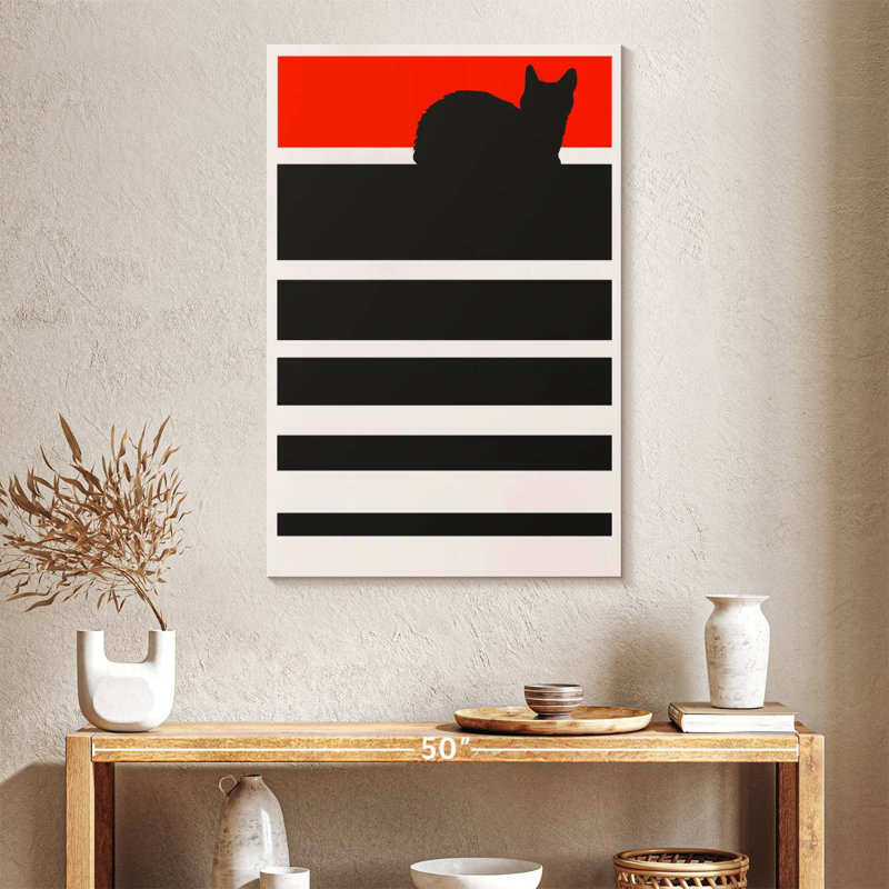 Brampt Digital Sunset Cat, 39" H x 26" W