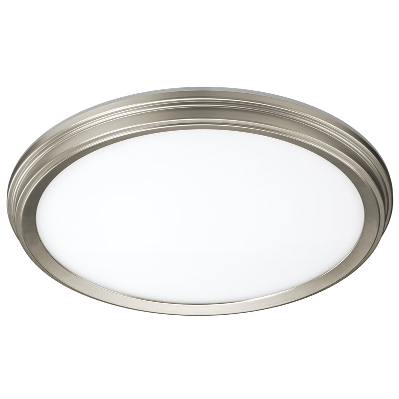 Abeal Flush Mount, Brushed Nickel