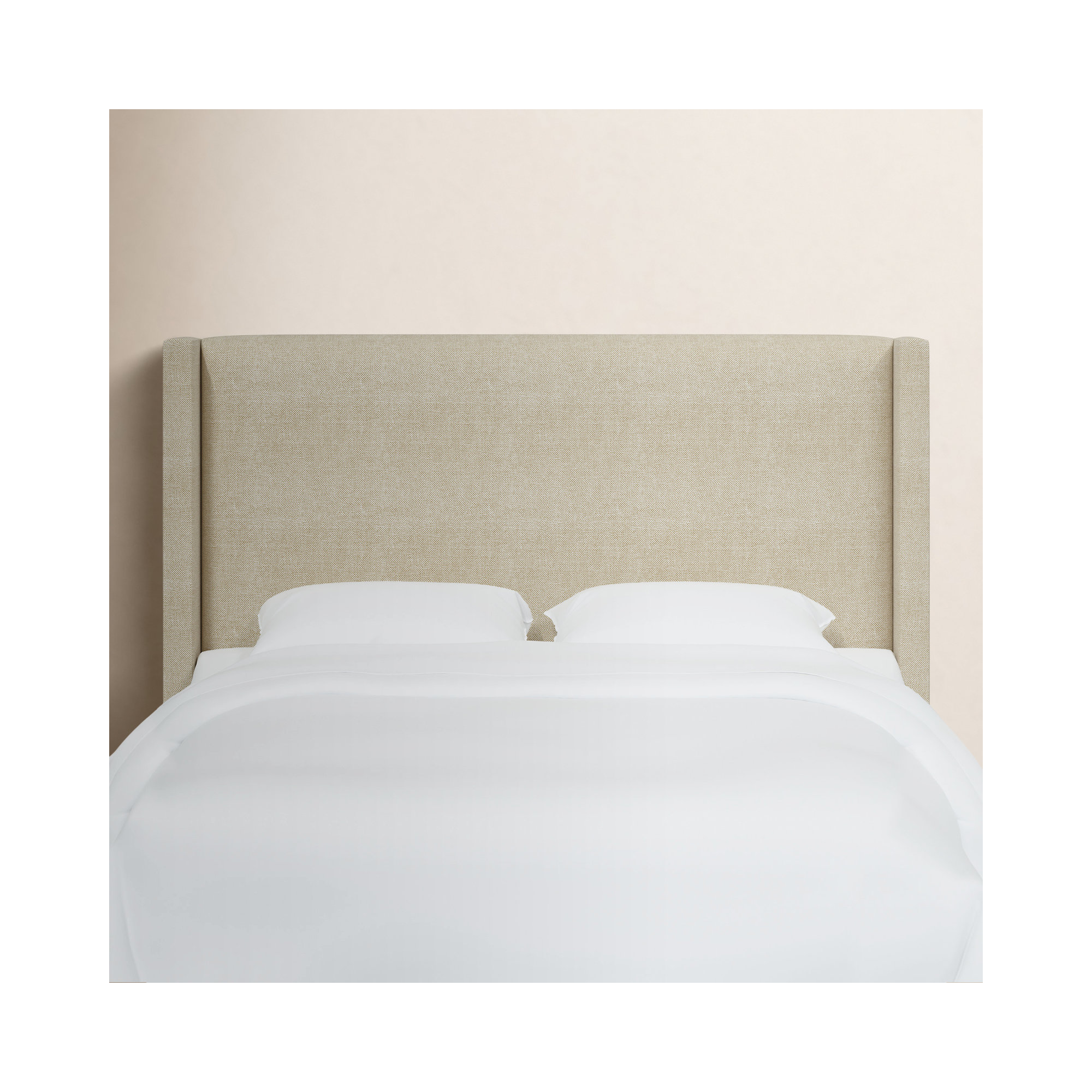 Hanson Upholstered Headboard, Twin, Classic Ochre Linen