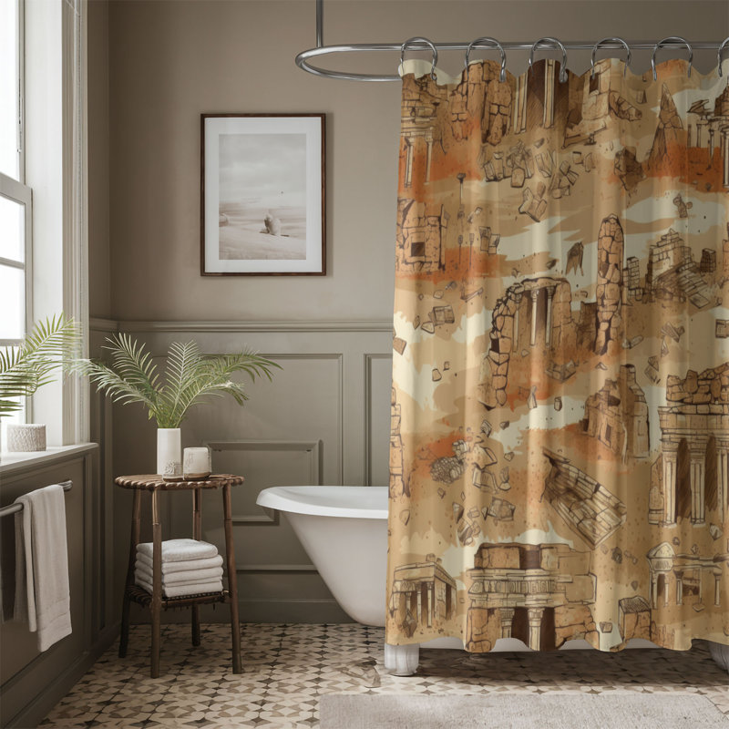 Eponine Shower Curtain, 74"H x 71"W