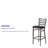 Brixton Hercules Series Ladder Back Metal Restaurant Barstools-21223160-49305573-49305575