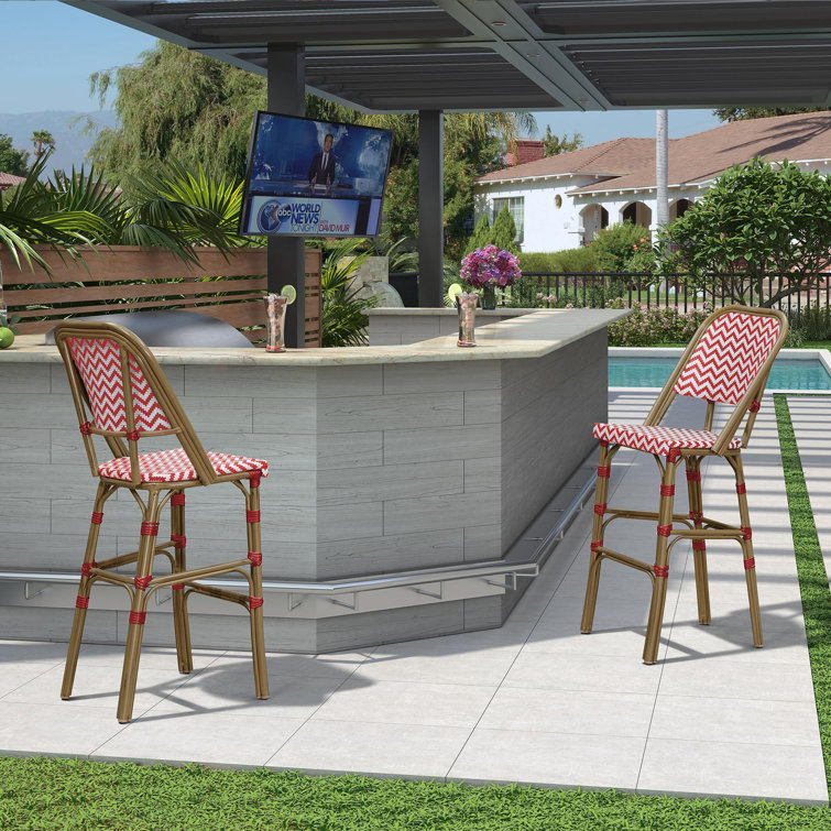 Forshee Aluminum Outdoor 27.56'' Bar Stool