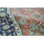 Hand-Knotted High-Quality Red and Blue Area Rug