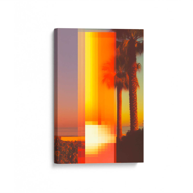 Pixel Palms III by ARTIST Canvas Art Print, 48" H x 36" W