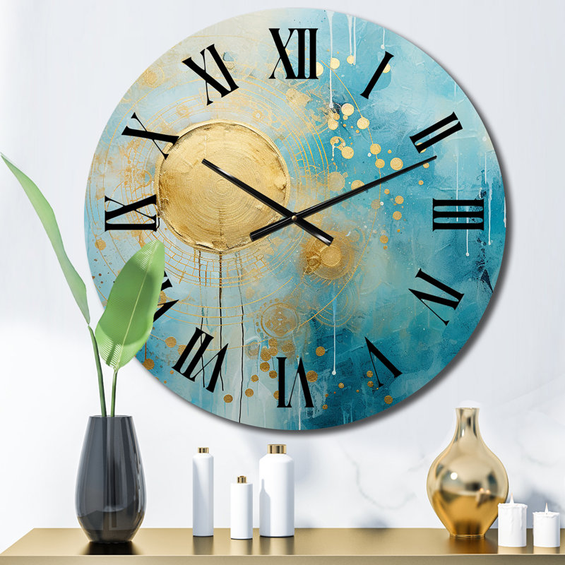 Horloge murale sarcelle, Moyenne