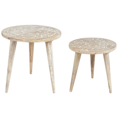 Bencar Solid Wood Nesting Tables