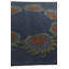 Tapis carré bleu marine Orlando