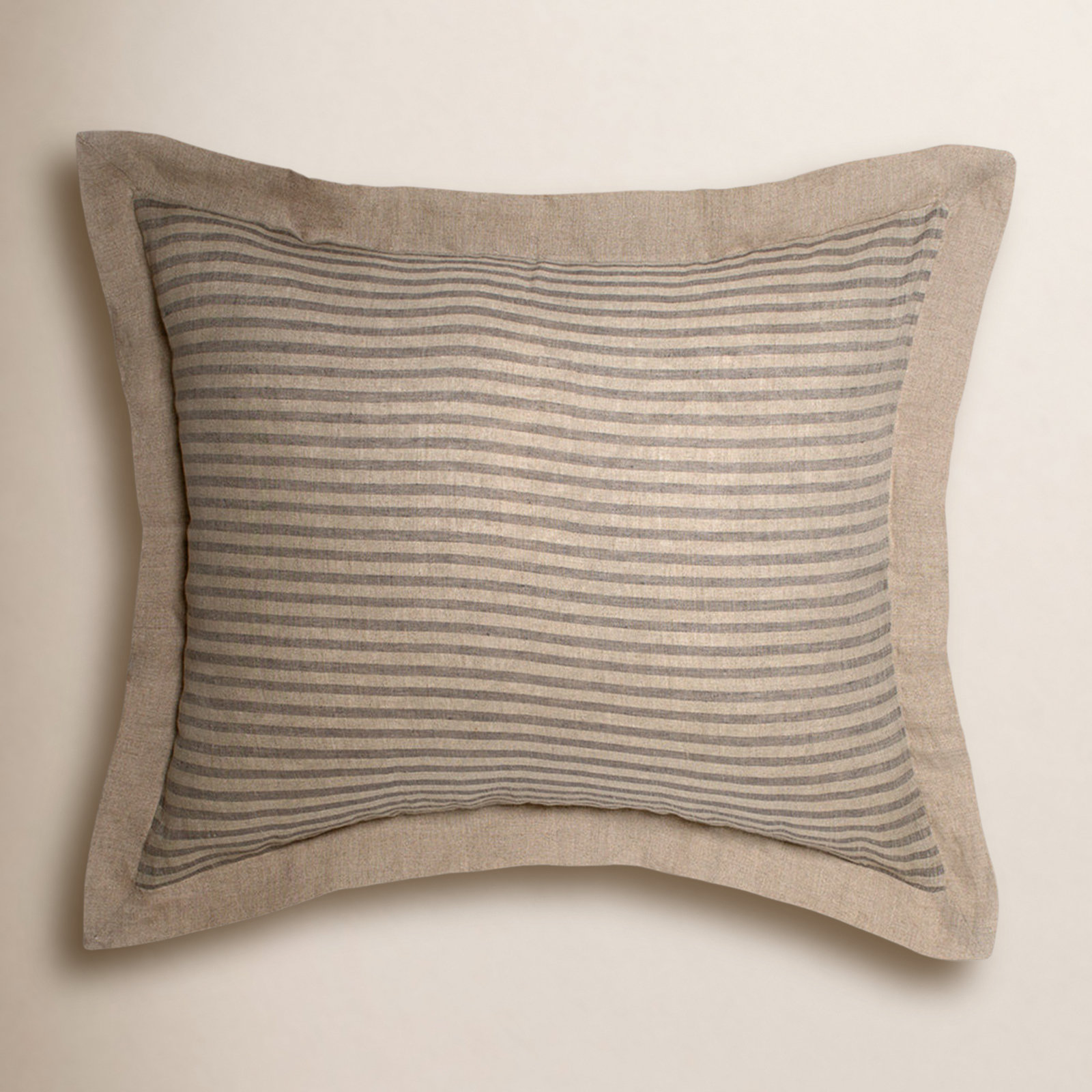 Ernadette Linen Bedding, Euro Square, Walnut Brown