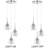 Delilah 3 - Light Chrome Cluster Pendant