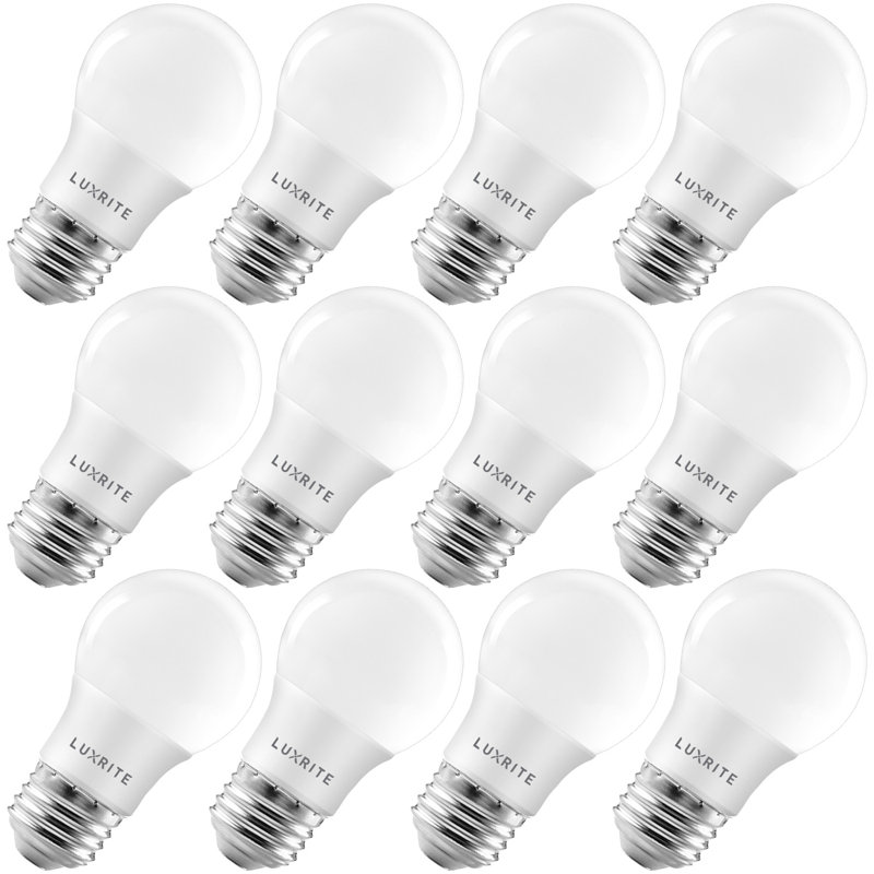 7 watts (équivalent à 40 watts), ampoule DEL A15 à intensité variable, culot moyen E26 (standard), 4 000 K