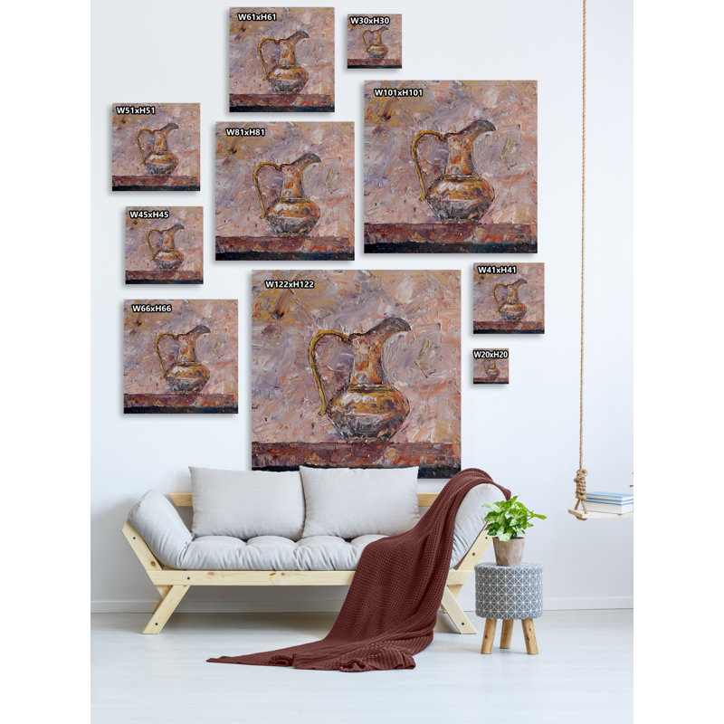 Antique - Wrapped Canvas Painting, 30cm H x 30cm W x 3.81cm D