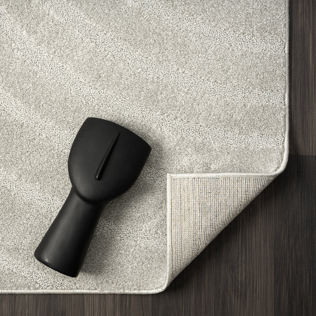 Modern Geometric Wave Area Rug Orren Ellis Rug