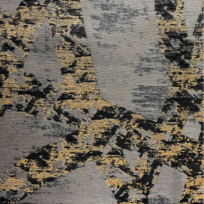Or cendré Plutus, gris abstrait Coussin décoratif luxueux, 26 po x 26 po