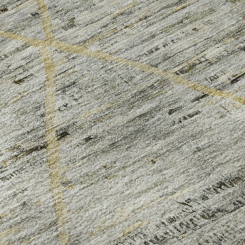 Premium Machine Washable Honig AMF1658 Diamonds Rug, Rectangle 5' x 7'6"