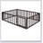 Wood Daybed Frame With Fence