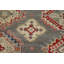 Tapis géométrique gris teinté à motif géométrique Kazak
