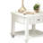 White Washed End Table with Bottom Shelf