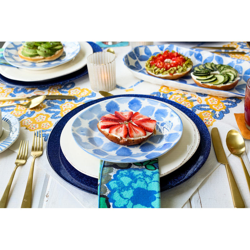 Lastra Handmade Stoneware Appetizer Plate, White