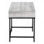 Bureau d'ordinateur, bureau personnel, ordinateur portable, tiroirs de rangement, L 48 po, bureau, stratifié gris, métal noir, contemporain-941429859