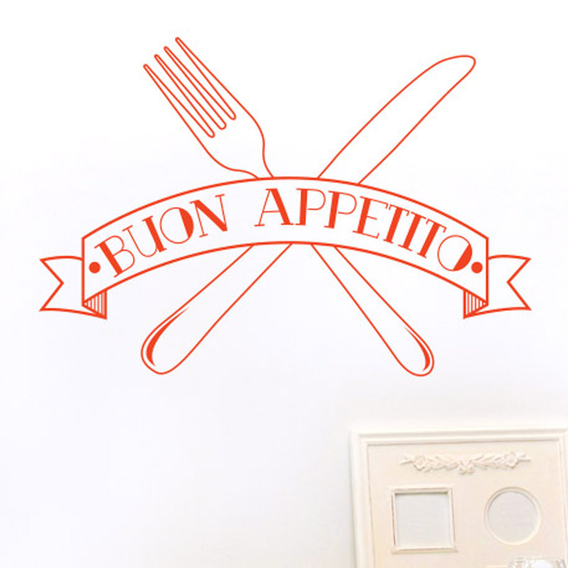 Wall Decal, Orange, Large