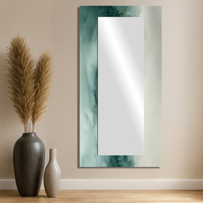 «Fading Light Gradient Forest Landscape I», décoration murale miroir paysage de montagne - imprimé sur métal