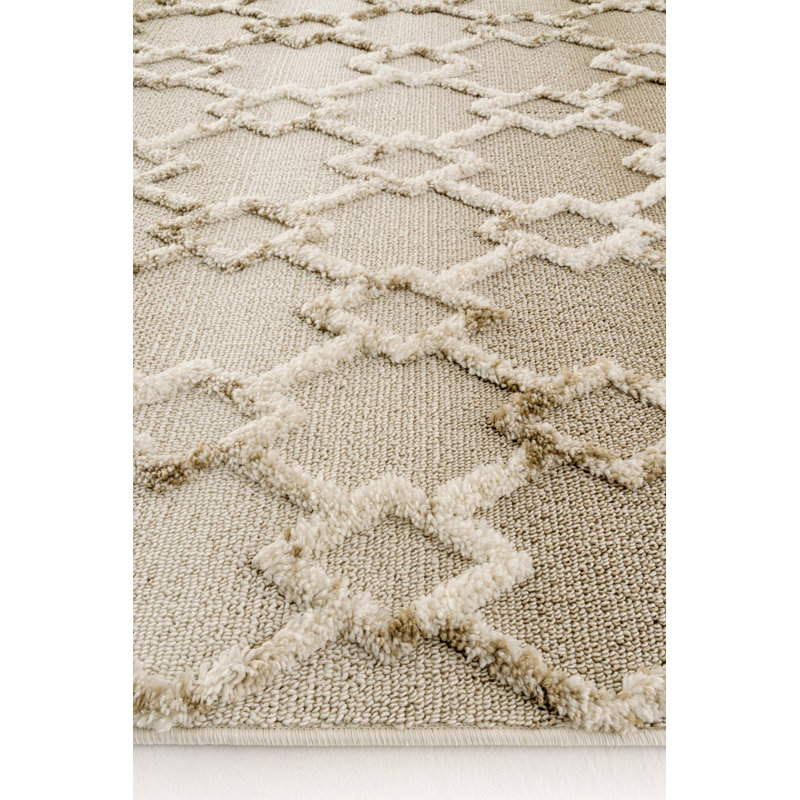 Remas Geometric Indoor / Outdoor Area Rug, Runner 2'7" x 11'5"
