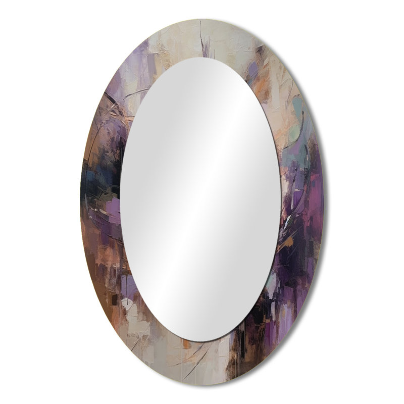 Miroir mural mauve moderne, 36 po x 24 po