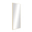 Wooden wall mirror with slim, minimalist frame-413346712-413346693